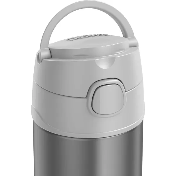 THERMOS FUNTAINER 16 Ounce Stainless Steel Vacuum Insulated Bottle with Wide Spout Lid RosewooodCool Gray