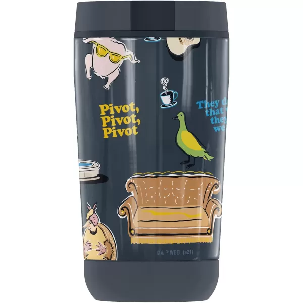 THERMOS Friends Chibi Pattern GUARDIAN COLLECTION Stainless Steel Travel Tumbler Vacuum insulated amp Double Wall 12 oz12 oz Tumbler THE ONE WITH