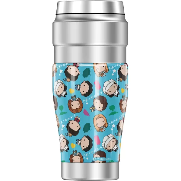 THERMOS Friends Chibi Pattern STAINLESS KING Stainless Steel Travel Tumbler Vacuum insulated amp Double Wall 16oz16 oz Tumbler CHIBI PATTERN