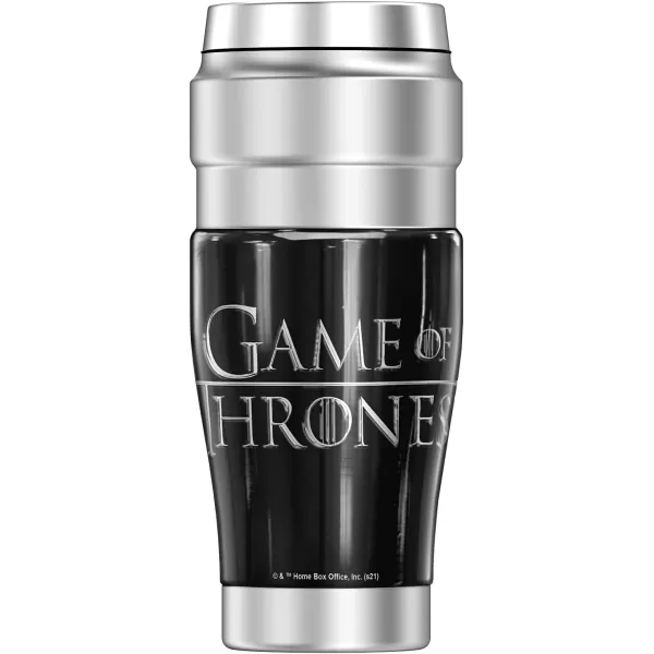 THERMOS Game of Thrones Iron Throne STAINLESS KING Stainless Steel Travel Tumbler Vacuum insulated amp Double Wall 16oz16 oz Tumbler IRON THRONE METALLIC PHOTO