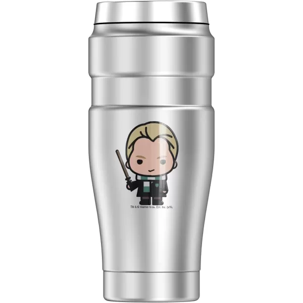 THERMOS Harry Potter Cute Chibi Pattern STAINLESS KING Stainless Steel Travel Tumbler Vacuum insulated amp Double Wall 16oz16 oz Tumbler Draco