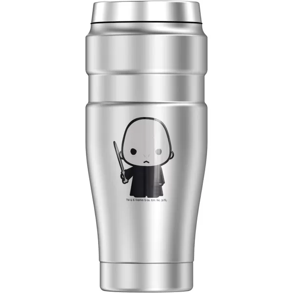 THERMOS Harry Potter Cute Chibi Pattern STAINLESS KING Stainless Steel Travel Tumbler Vacuum insulated amp Double Wall 16oz16 oz Tumbler Voldemort