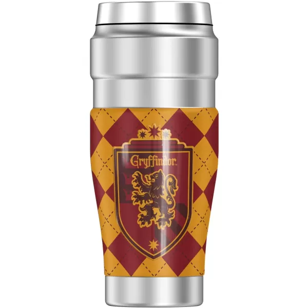 THERMOS Harry Potter Gryffindor Plaid Sigil STAINLESS KING Stainless Steel Travel Tumbler Vacuum insulated amp Double Wall 16oz1 Count Pack of 1 Gryffindor Plaid