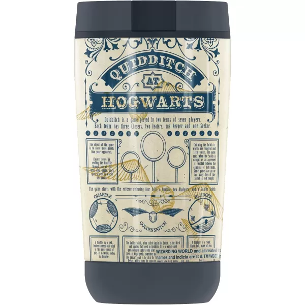 THERMOS Harry Potter MarauderS Map GUARDIAN COLLECTION Stainless Steel Travel Tumbler Vacuum insulated amp Double Wall 12 oz12 oz Tumbler QUIDDITCH RULES PATTERN