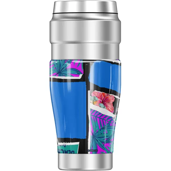 THERMOS Jaws Floral Paper Collage STAINLESS KING Stainless Steel Travel Tumbler Vacuum insulated amp Double Wall 16ozTHERMOS Jaws Floral Paper Collage STAINLESS KING Stainless Steel Travel Tumbler Vacuum insulated amp Double Wall 16oz