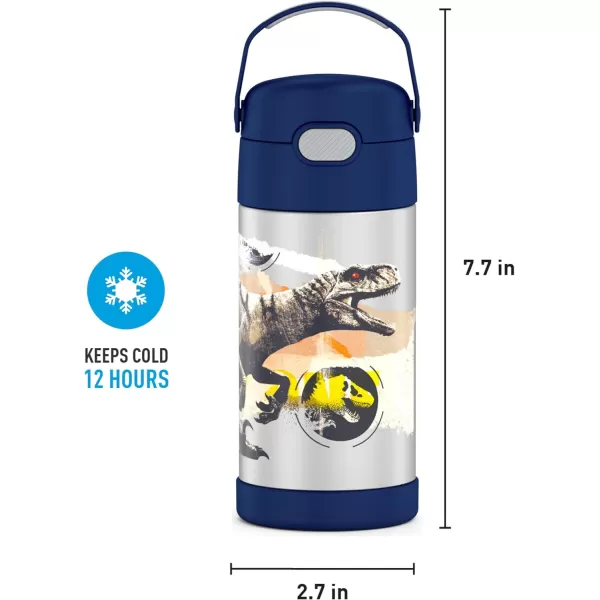 THERMOS Jurassic World Dominion FUNTAINER 12 Ounce Stainless Steel Vacuum Insulated Kids Straw BottleTHERMOS Jurassic World Dominion FUNTAINER 12 Ounce Stainless Steel Vacuum Insulated Kids Straw Bottle