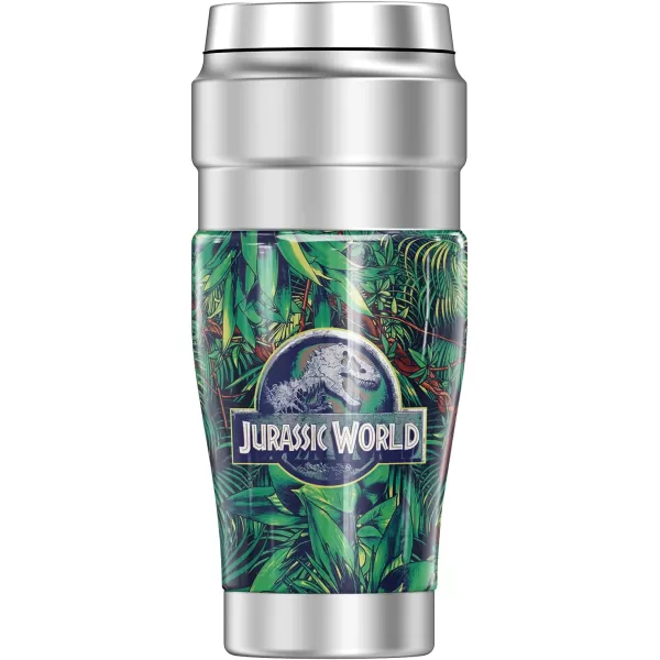 THERMOS Jurassic World Jurassic World Jungle Logo STAINLESS KING Stainless Steel Travel Tumbler Vacuum insulated amp Double Wall 16ozTHERMOS Jurassic World Jurassic World Jungle Logo STAINLESS KING Stainless Steel Travel Tumbler Vacuum insulated amp Double Wall 16oz