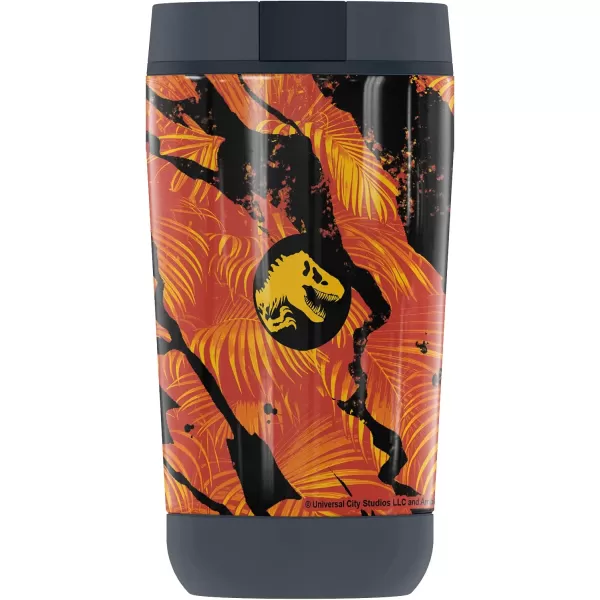 THERMOS Jurassic World Neon Jungle Carnotaurus GUARDIAN COLLECTION Stainless Steel Travel Tumbler Vacuum insulated amp Double Wall 12 oz12 oz Tumbler NEON JUNGLE DINO GROUP