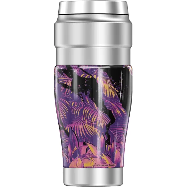 THERMOS Jurassic World Purple Jungle Coin Variation STAINLESS KING Stainless Steel Travel Tumbler Vacuum insulated amp Double Wall 16oz16 oz Tumbler PURPLE JUNGLE COIN VARIATION