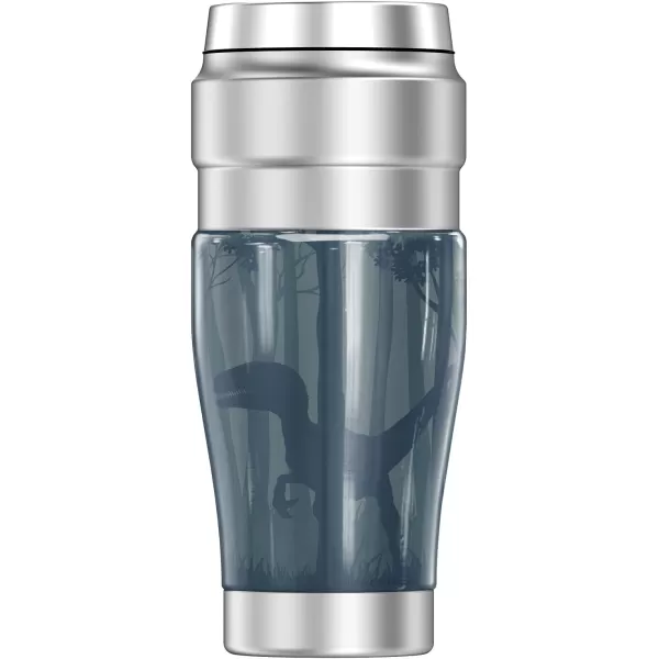 THERMOS Jurassic World Triceratops Observation Committee STAINLESS KING Stainless Steel Travel Tumbler Vacuum insulated amp Double Wall 16oz16 oz Tumbler RAPTOR COUNTRY