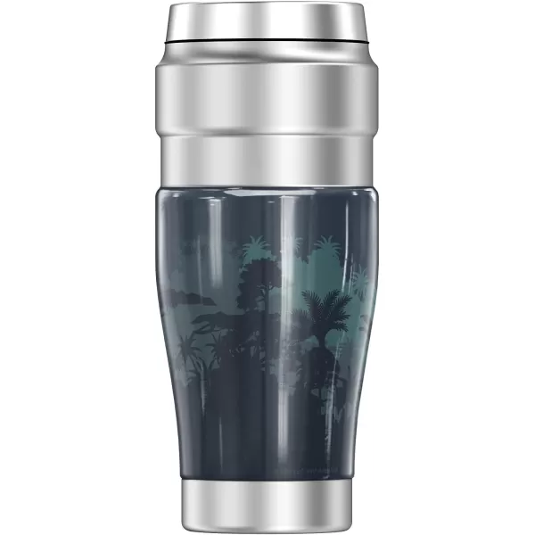 THERMOS Jurassic World Triceratops Observation Committee STAINLESS KING Stainless Steel Travel Tumbler Vacuum insulated amp Double Wall 16oz16 oz Tumbler RAPTOR CHASER