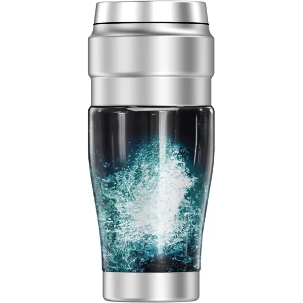 THERMOS Justice League Movie Wonder Woman Logo STAINLESS KING Stainless Steel Travel Tumbler Vacuum insulated amp Double Wall 16oz16 oz Tumbler Aquaman Logo