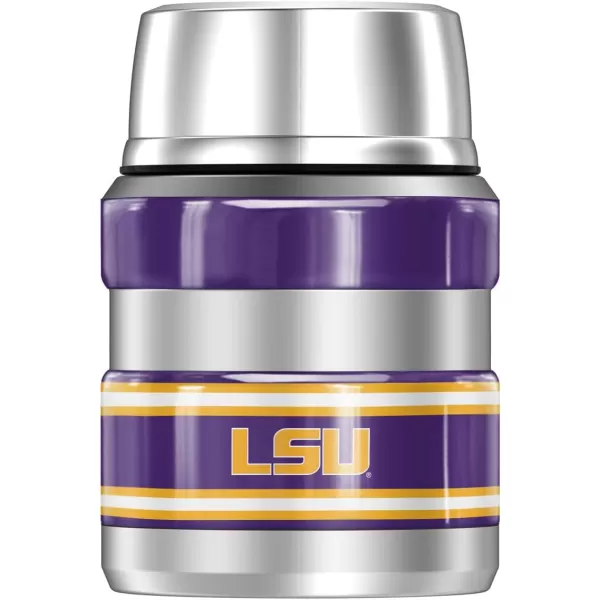 THERMOS LSU Tigers Classic Logo STAINLESS KING Stainless Steel Food Jar with Folding Spoon Vacuum insulated amp Double Wall 16ozTHERMOS LSU Tigers Classic Logo STAINLESS KING Stainless Steel Food Jar with Folding Spoon Vacuum insulated amp Double Wall 16oz