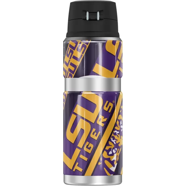 THERMOS LSU Tigers Diagonal Spirit Stripes STAINLESS KING Stainless Steel Drink Bottle Vacuum insulated amp Double Wall 24ozTHERMOS LSU Tigers Diagonal Spirit Stripes STAINLESS KING Stainless Steel Drink Bottle Vacuum insulated amp Double Wall 24oz