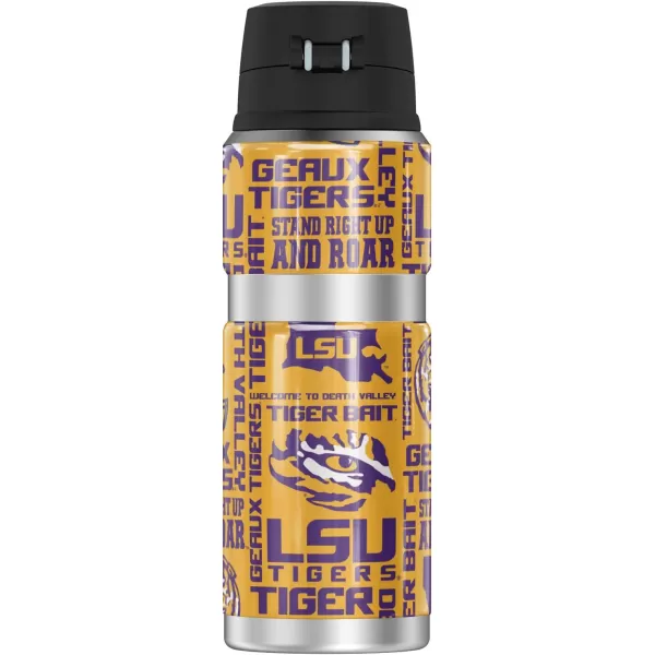 THERMOS LSU Tigers Spirit Pattern STAINLESS KING Stainless Steel Drink Bottle Vacuum insulated amp Double Wall 24ozTHERMOS LSU Tigers Spirit Pattern STAINLESS KING Stainless Steel Drink Bottle Vacuum insulated amp Double Wall 24oz