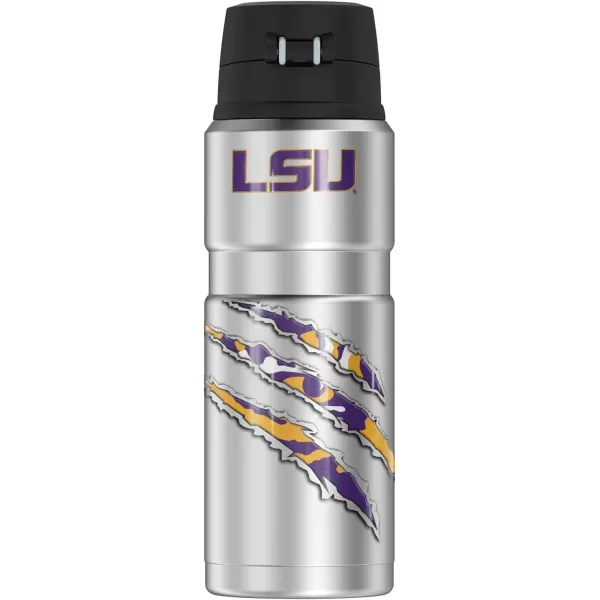 THERMOS LSU Tigers Tiger Scratches STAINLESS KING Stainless Steel Drink Bottle Vacuum insulated amp Double Wall 24ozTHERMOS LSU Tigers Tiger Scratches STAINLESS KING Stainless Steel Drink Bottle Vacuum insulated amp Double Wall 24oz