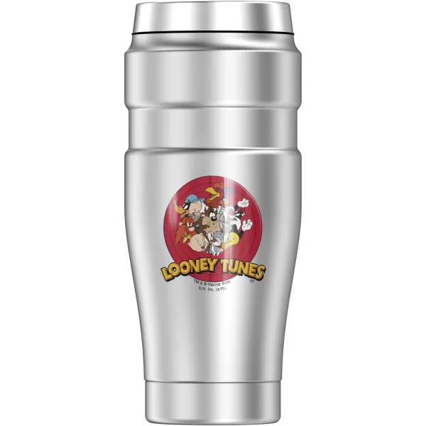 THERMOS Looney Tunes Logo Collection STAINLESS KING Stainless Steel Travel Tumbler Vacuum insulated amp Double Wall 16oz  Character LogoCharacter Logo