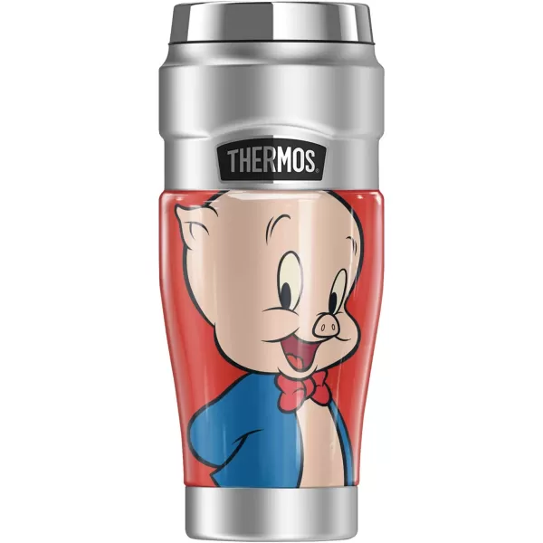 THERMOS Looney Tunes Lola Bunny STAINLESS KING Stainless Steel Travel Tumbler Vacuum insulated amp Double Wall 16oz1 Count Pack of 1 Porky Pig