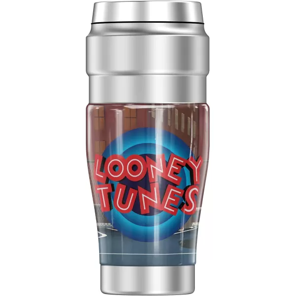 THERMOS Looney Tunes Road Runner And Wile E Coyote STAINLESS KING Stainless Steel Travel Tumbler Vacuum insulated amp Double Wall 16oz16 oz Tumbler SYLVESTER AND TWEETY