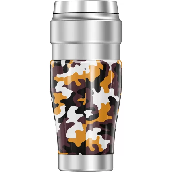 THERMOS Loyola University Chicago Official Collection STAINLESS KING Stainless Steel Travel Tumbler Vacuum insulated amp Double Wall 16ozCamo