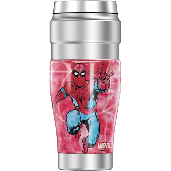 THERMOS MARVEL  Hulk Tie Dye STAINLESS KING Stainless Steel Travel Tumbler Vacuum insulated amp Double Wall 16oz16 oz Tumbler SPIDERY Tie Dye