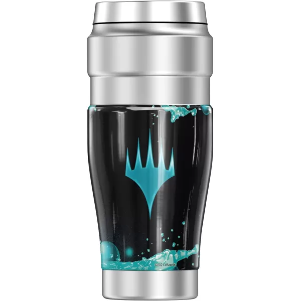 THERMOS Magic The Gathering Red Mana Stylized STAINLESS KING Stainless Steel Travel Tumbler Vacuum insulated amp Double Wall 16oz16 oz Tumbler BLUE MANA STYLIZED