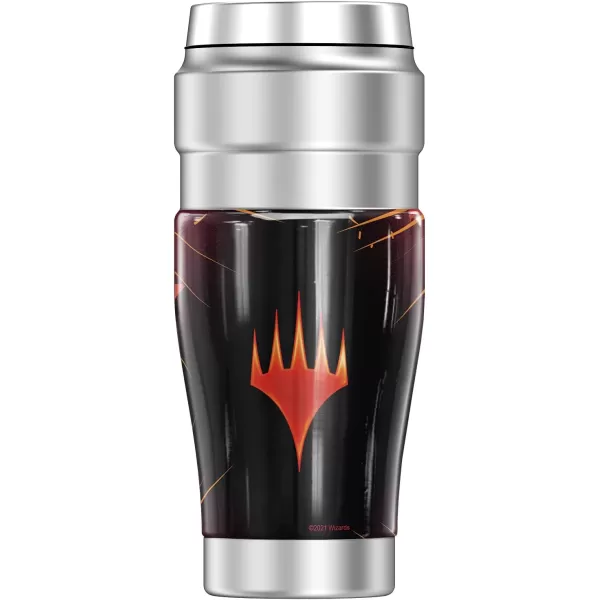 THERMOS Magic The Gathering Red Mana Stylized STAINLESS KING Stainless Steel Travel Tumbler Vacuum insulated amp Double Wall 16oz16 oz Tumbler RED MANA STYLIZED