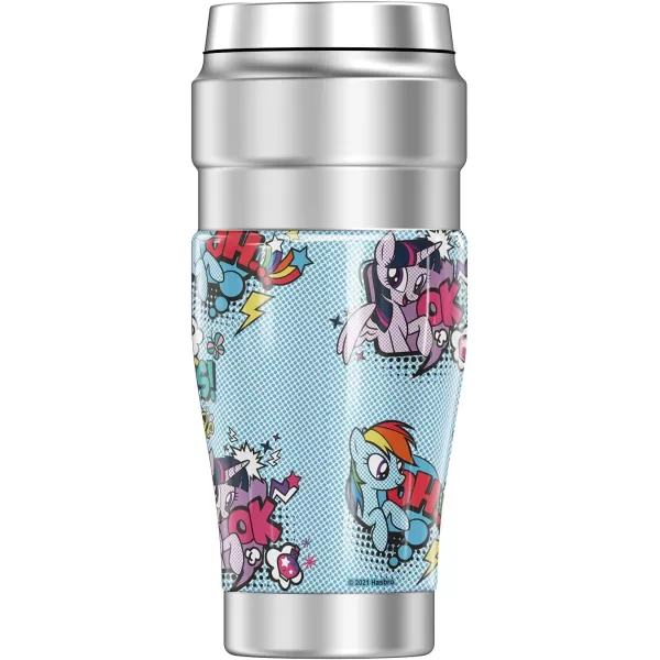 THERMOS My Little Pony Tv Pony Comic STAINLESS KING Stainless Steel Travel Tumbler Vacuum insulated amp Double Wall 16ozTHERMOS My Little Pony Tv Pony Comic STAINLESS KING Stainless Steel Travel Tumbler Vacuum insulated amp Double Wall 16oz