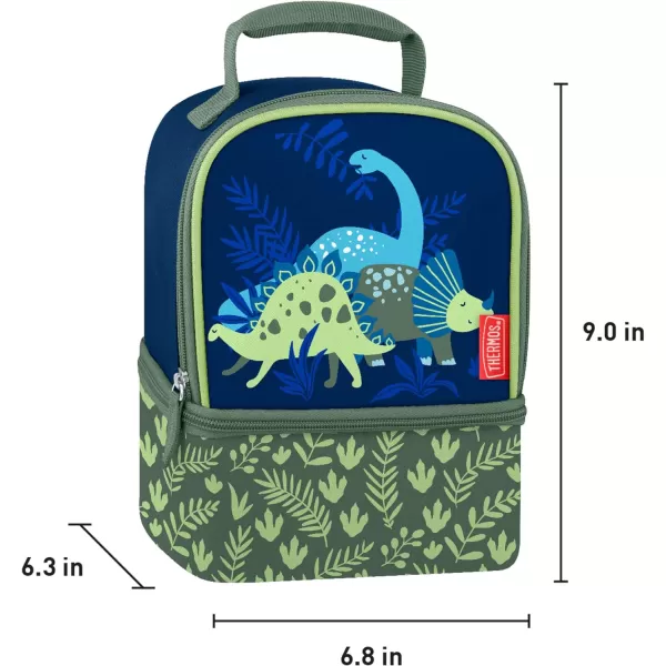 THERMOS NonLicensed Dual Compartment Lunch Box Space UnicornOne Size Dinosaur Kingdom