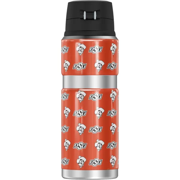 THERMOS Oklahoma State University Official Camo STAINLESS KING Stainless Steel Drink Bottle Vacuum insulated amp Double Wall 24oz24 oz Bottle LOGO PATTERN