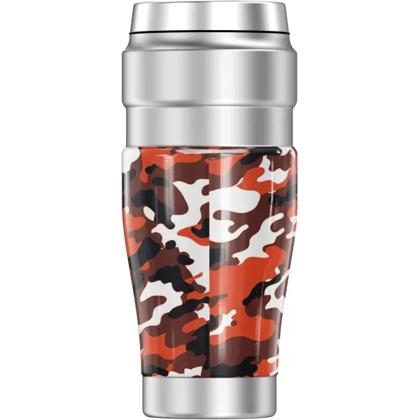 THERMOS Oklahoma State University Official Radial Dots STAINLESS KING Stainless Steel Travel Tumbler Vacuum insulated amp Double Wall 16oz16 oz Tumbler Camo