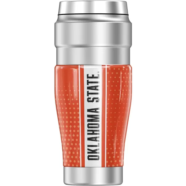 THERMOS Oklahoma State University Official Radial Dots STAINLESS KING Stainless Steel Travel Tumbler Vacuum insulated amp Double Wall 16oz16 oz Tumbler RADIAL DOTS