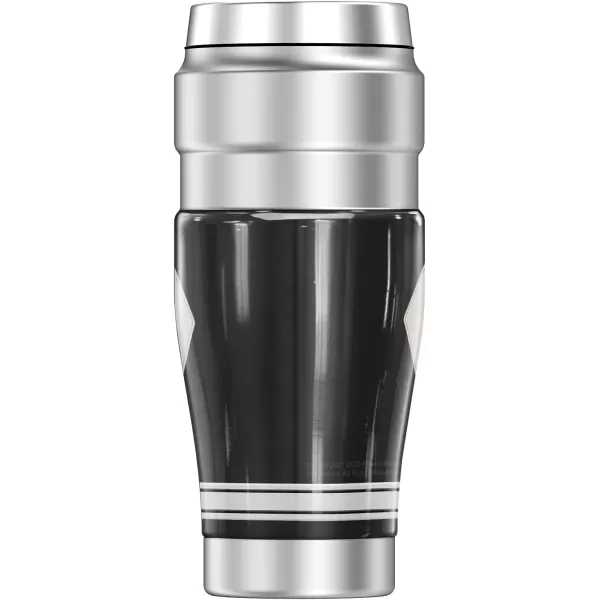 THERMOS Power Rangers Yellow Ranger Emblem STAINLESS KING Stainless Steel Travel Tumbler Vacuum insulated amp Double Wall 16oz1 Count Pack of 1 BLACK RANGER UNIFORM