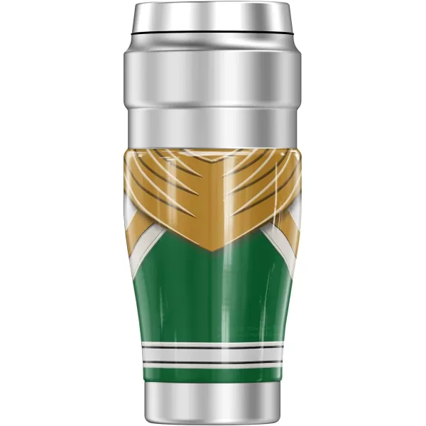 THERMOS Power Rangers Yellow Ranger Emblem STAINLESS KING Stainless Steel Travel Tumbler Vacuum insulated amp Double Wall 16oz1 Count Pack of 1 GREEN RANGER