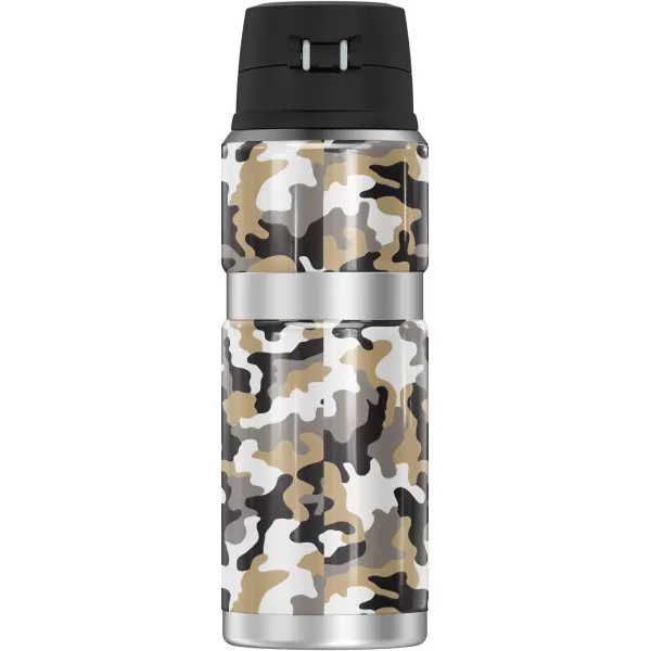 THERMOS Purdue University Camo STAINLESS KING Stainless Steel Drink Bottle Vacuum insulated amp Double Wall 24oz24 oz Bottle Camo