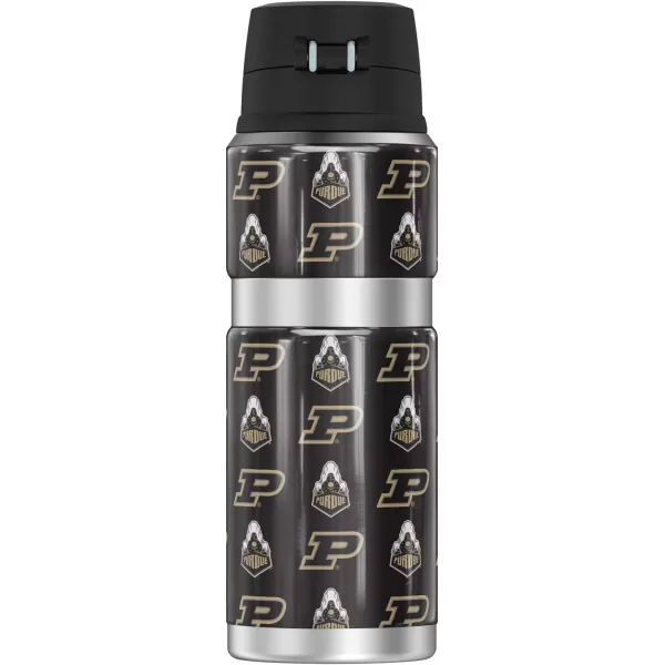 THERMOS Purdue University Camo STAINLESS KING Stainless Steel Drink Bottle Vacuum insulated amp Double Wall 24oz24 oz Bottle LOGO PATTERN