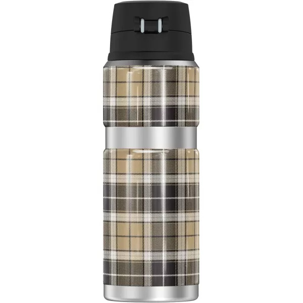 THERMOS Purdue University Camo STAINLESS KING Stainless Steel Drink Bottle Vacuum insulated amp Double Wall 24oz24 oz Bottle PLAID