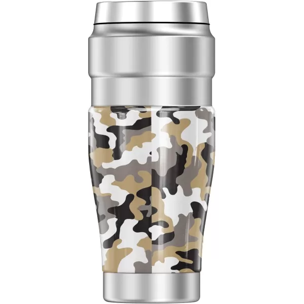 THERMOS Purdue University TieDye STAINLESS KING Stainless Steel Travel Tumbler Vacuum insulated amp Double Wall 16oz16 oz Tumbler Camo