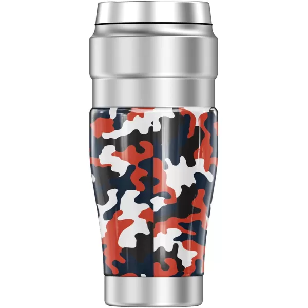 THERMOS SYRACUSE UNIVERSITY OFFICIAL Camo STAINLESS KING Stainless Steel Travel Tumbler Vacuum insulated ampamp Double Wall 16ozSYRACUSE UNIVERSITY