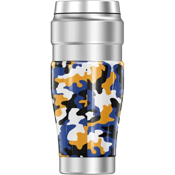 THERMOS San Jose State University Official Collection STAINLESS KING Stainless Steel Travel Tumbler Vacuum insulated amp Double Wall 16ozCamo