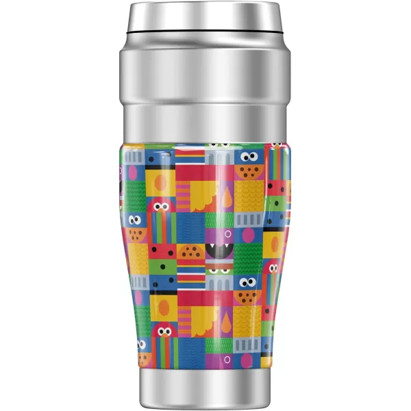 THERMOS Sesame Street Abstract Art Blocks STAINLESS KING Stainless Steel Travel Tumbler Vacuum insulated amp Double Wall 16ozTHERMOS Sesame Street Abstract Art Blocks STAINLESS KING Stainless Steel Travel Tumbler Vacuum insulated amp Double Wall 16oz