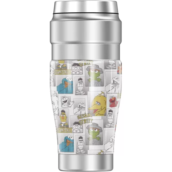 THERMOS Sesame Street Character Comic Panels STAINLESS KING Stainless Steel Travel Tumbler Vacuum insulated amp Double Wall 16ozTHERMOS Sesame Street Character Comic Panels STAINLESS KING Stainless Steel Travel Tumbler Vacuum insulated amp Double Wall 16oz