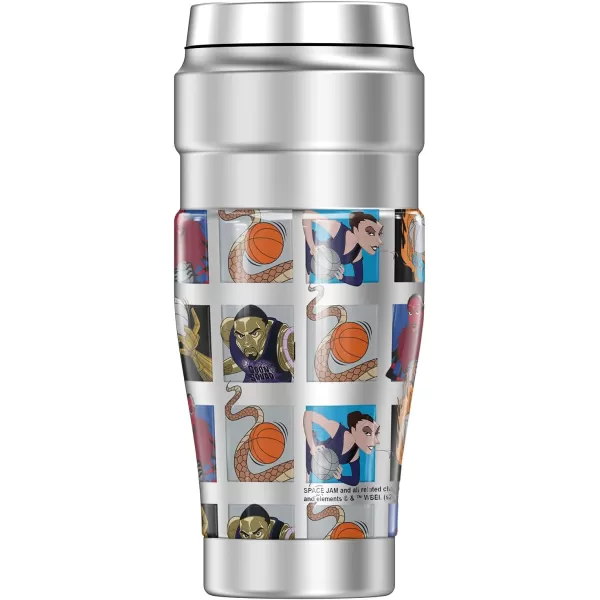 THERMOS Space Jam A New Legacy Goon Character Tile Pattern STAINLESS KING Stainless Steel Travel Tumbler Vacuum insulated amp Double Wall 16oz16 oz Tumbler GOON CHARACTER