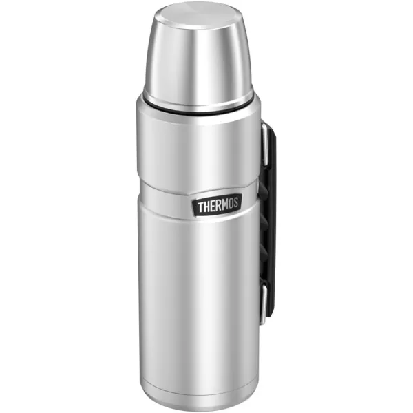 THERMOS Stainless King VacuumInsulated Food Jar with 2 Storage Container Inserts 47 Ounce Matte SteelStainless Steel Food Jar  40 Ounce Bottle