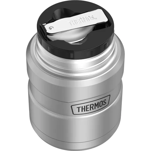 THERMOS Stainless King VacuumInsulated Food Jar with Spoon 16 Ounce Matte LavenderStainless Steel Jar  Vacuum