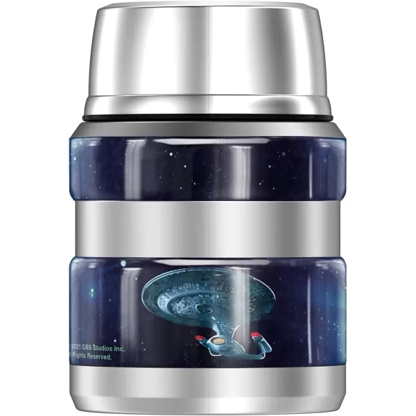 THERMOS Star Trek Next Generation Crew STAINLESS KING Stainless Steel Food Jar with Folding Spoon Vacuum insulated amp Double Wall 16ozTHERMOS Star Trek Next Generation Crew STAINLESS KING Stainless Steel Food Jar with Folding Spoon Vacuum insulated amp Double Wall 16oz