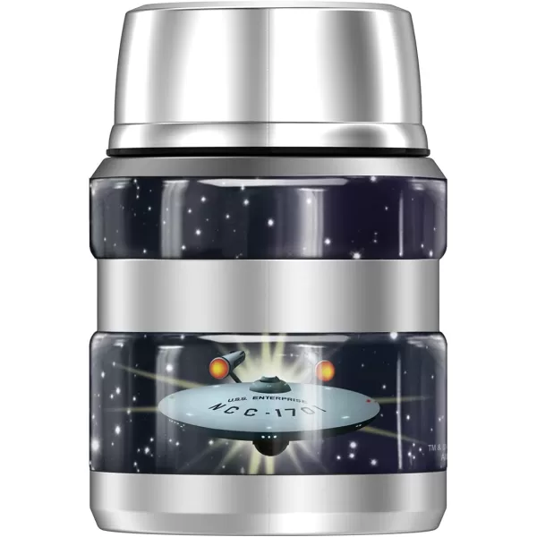 THERMOS Star Trek Original Crew STAINLESS KING Stainless Steel Food Jar with Folding Spoon Vacuum insulated amp Double Wall 16ozTHERMOS Star Trek Original Crew STAINLESS KING Stainless Steel Food Jar with Folding Spoon Vacuum insulated amp Double Wall 16oz