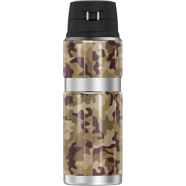 THERMOS Texas State University OFFICIAL TieDye STAINLESS KING Stainless Steel Drink Bottle Vacuum insulated amp Double Wall 24oz24 oz Bottle Camo