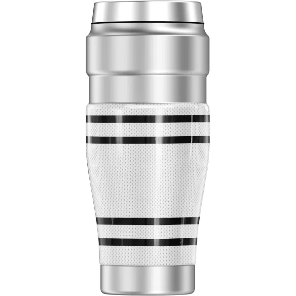 THERMOS The Big West OFFICIAL Big West Jersey Stripes Black STAINLESS KING Stainless Steel Travel Tumbler Vacuum insulated amp Double Wall 16oz16 oz Tumbler BIG WEST JERSEY STRIPES WHITE