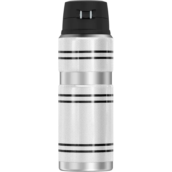 THERMOS The Big West OFFICIAL Big West Jersey Stripes White STAINLESS KING Stainless Steel Drink Bottle Vacuum insulated amp Double Wall 24oz24 oz Bottle BIG WEST JERSEY STRIPES WHITE